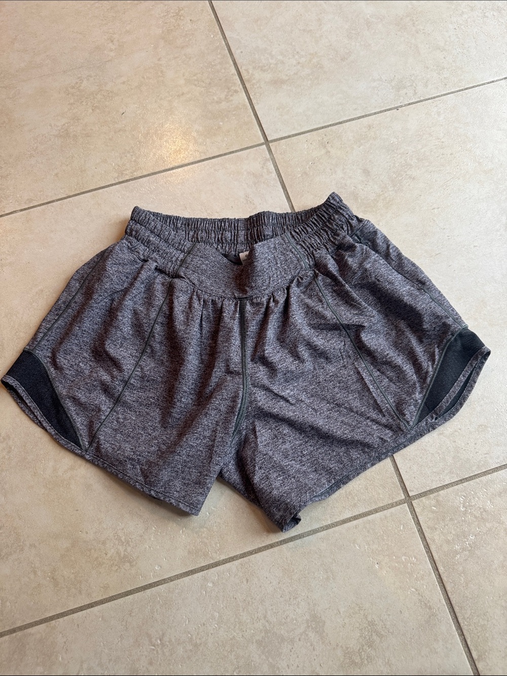 lululemon athletica Heather Gray Women's Athletic Shorts
